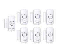 VOXON Alarme Porte et Fenêtre, Mode d'Alarme de Chime 2-en-1, Alarme de Maison Facile à Installer, Magnetic Window Door Burglar Alarm with 100dB Loud for Kids Safety Home Shop Security(7 unités)