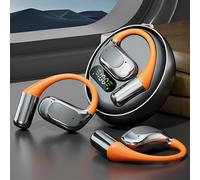 VoxorAI Voxis M113 AI Casque de traduction en temps réel dans 150 langues - Orange et noir