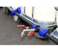 VOXTRADE Kit de raccordement pour réservoirs IBC de 1000 litres, réservoir d'eau de pluie, fûts et bidon