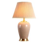 VOXYPQ Lampe De Table Moderne En Céramique, Lampe De Table Créative Minimaliste En Céramique, Lampe De Chevet Traditionnelle Du Milieu Du Siècle, Lampe Décorative Rose Pour Salon, Bureau,