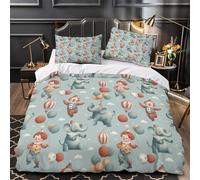 VOXYTMLWG Clown Circus Ensemble De Literie Microfibre Résistante 3D Imprimée 3 Pièces Taie Super Douce Coon Whimsical Linge de Lit Confortable Entretien Facile for Couple King（220x240cm）