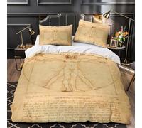 VOXYTMLWG Human Anatomy Ensemble De Literie 3D Imprimée Microfibre 3 Pièces Taie Ultra Douce Renaissance istic Linge de Lit Respirante Hypoallergique for Enfants Garçons Ado Super King（260x220cm）