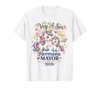 Voy a Ser Hermana Mayor Unicornio Toddler Anuncio Del Bebé T-Shirt