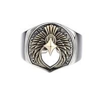 VOYADE Bague En Argent 925 Avec Aigle Volant Pour Femme, Bague Vintage Personnalisée Réglable,Argent,Adjustable
