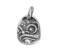 VOYADE Pendentif Lion Tridimensionnel En Argent Sterling S925, Collier Pendentif En Argent Sterling Personnalisé Pour Hommes Et Femmes,Argent,Pendant + Chain 70cm