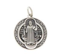 VOYADE S925 Pendentif Croix Portrait En Argent Sterling, Collier Pendentif En Argent Sterling Personnalisé Cent Pour Homme Et Femme,Argent,Pendant + Chain 50cm