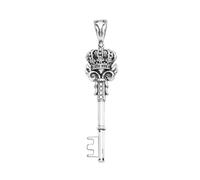 VOYADE S925 Pendentif En Argent Sterling En Forme De Petite Couronne Et D'aile, Collier En Argent Sterling À La Mode Et Polyvalent Pour Les Hommes Et Les Femmes,Argent,Pendant + Chain 60cm