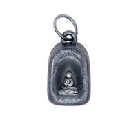 VOYADE S999 Pendentif Bouddha Vintage En Argent Sterling, Collier Pendentif En Argent Sterling Polyvalent Personnalisé Pour Hommes Et Femmes,Argent,Pendant + Chain 60cm