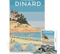 Voyage à Dinard Puzzles pour Adultes 1000 pièces Jeu d'analyse Loisirs et détente Idée Cadeau de Saison (38x26cm)