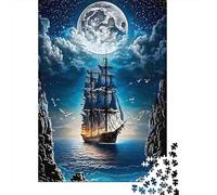 Voyage Bateau de Nuit 1000 Pièce Carton Robuste Puzzle Premium Amants De Famille Entraînement du Cerveau Décoration Murale Pack De Valeur 38x26cm/1000pcs