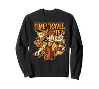 Voyage dans Le Temps, thé, café, Voyageur, Steampunk, Amoureux de la Science Sweatshirt