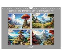 Voyage dans un monde de conte de fées, Version française (Calendrier mural 2026 DIN A4 portrait), Calendrier CALVENDO mensuel