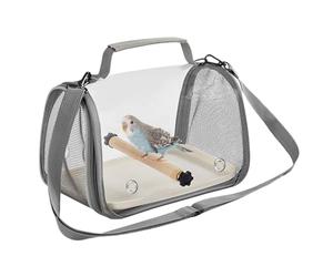 Voyage de cage à oiseaux - Structure compacte, tiroir amovible | Cage de voyage sûre avec poignée pratique idéale pour les perroquets pour animaux de compagnie offrant un logement sûr et une