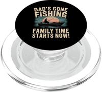 Voyage de pêche pour papa - Aventure en bateau pour papa, pêche en famille PopSockets PopGrip pour MagSafe