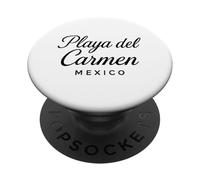 Voyage de Vacances dans Un Complexe Mexicain rétro à Playa Del Carmen, au Mexique PopSockets PopGrip Adhésif