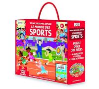 Voyage, découvre, explore - Le monde des sports - livre + puzzle 205 pieces - Irena Trevisan - Sassi - Jeux livres objets