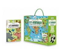 Voyage, découvre, explore - Les animaux les espèces menacées de la planète: 6 ans puzzle et livre de 32 pages