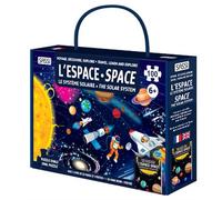 Voyage, découvre, explore - L'Espace, le système solaire - livre + poster + puzzle - AA.VV. - Sassi - Jeux livres objets