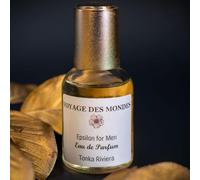 Voyage des Mondes Eau de Parfum pour Homme - Tonka Riviera, 50 ml Parfum Homme Longue Durée (Fabriqué en France)