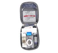 Voyage des premiers soins Pouche vide Mini Pill Sac de rangement Boîte d'urgence pour le camp de randonnée en camping rouge