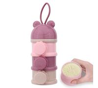 Voyage du distributeur de formule pour bébé | Récipient de rangement de support de formule à 3 couches, fournitures pour bébé, conteneur de lait en poudre de compartiment, bouteille non déversement av