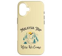 Voyage en Malaisie Here We Come Malaisie Coque pour iPhone 16