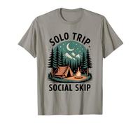 Voyage en Solo - Saut Social | Voyage introverti | Camping T-Shirt