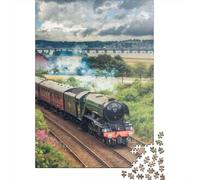 Voyage en Train à Vapeur Puzzle 1000 Pièces Adultes intéressant Puzzles 1000 Pièce Jeu Éducatif Décor À La Maison 70x50cm/1000pcs