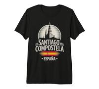 Voyage en Ville de Saint-Jacques-de-Compostelle España T-Shirt Haut de Gamme