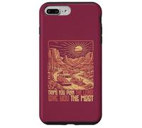 Voyage en Voiture spontané et imprévu, Aventure Groovy Vintage des années 70 Coque pour iPhone 7 Plus/8 Plus