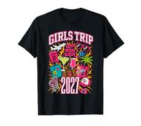 Voyage Entre Filles 2027 : Vacances à la Plage Hors du Bureau T-Shirt Graphique avec Valeur