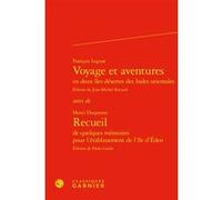 Voyage et aventures Henri Duquesne (Auteur), Jean-Michel Racault (Editeur du volume), François Leguat (Auteur), Paolo Carile (Editeur du volume), Frank Lestringant (Collection dirigée par)