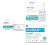 Voyage - GRANIONS - CREME DE JOUR 50 mL + SERUM 30 mL + COLLAGENE MARIN SUBLIMLIFT POUDRE CERISE - Collagene Marin - Collagene et Acide Hyaluronique - Coenzyme Q10 - Skincare Anti Age - Anti Ride