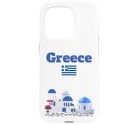 Voyage Grec Souvenir Amateur d'architecture Grecque Drapeau de la Grèce Coque pour iPhone 15 Pro