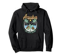 Voyage Île des Caraïbes Un palmier heureux Île d'Aruba Sweat à Capuche