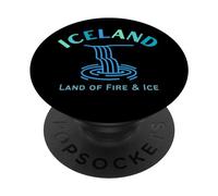 Voyage islandais : cascades en Islande Souvenirs et équipement PopSockets PopGrip Interchangeable