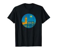 Voyage Londres Angleterre Royaume-Uni - Van Gogh Starry Night Style T-Shirt