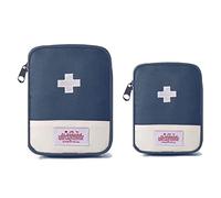 Voyage Mini First Aid Pouch, 2p mini sac de rangement de kit de premiers soins portable pour boîtes à médicaments, kits médicaux réutilisables Sac de sauvetage vide pour le camping Randonnée Camping