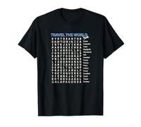 Voyage Mondial - Puzzle de Recherche de Mots T-Shirt