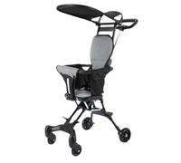 Voyage portable pour tout-petits - Design pliable léger et amovible | Équipement de voyage pliable compact, système de roues rotatives pour les sorties et les voyages en famille avec un rangement
