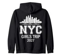Voyage pour Filles à New York 2027 Girlfriend Sisters Travel Sweat à Capuche