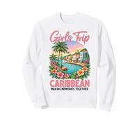 Voyage pour Filles dans Les Caraïbes Femmes Sœur Bestie Girls Travel Sweatshirt