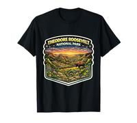 Voyage Souvenir du Parc National Theodore Roosevelt dans Le Dakota du Nord T-Shirt