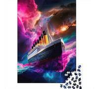 Voyage Spatial du Titanic Puzzle 1000 Pièces Adultes intéressant Puzzles 1000 Pièce Jeu De Team Building Cadeau 38x26cm/1000pcs