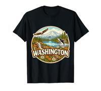 Voyage Touristique Souvenir de l'État de Washington T-Shirt Graphique avec Valeur