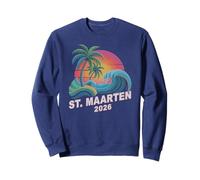 Voyage Vintage à St Maarten 2026, Vacances, Vacances, Toutes Filles et sœurs Sweatshirt