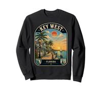 Voyage Vintage dans Les Keys de Floride à Key West en Floride Sweatshirt