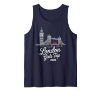 Voyage Vintage pour Filles à Londres 2026 Royaume-Uni Voyage Vacances en Grande-Bretagne Débardeur