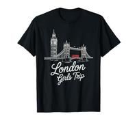 Voyage Vintage pour Filles à Londres, Meilleures Mamans, Meilleure Amie, Reine, Royaume-Uni T-Shirt