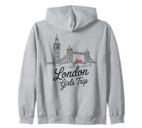 Voyage Vintage pour Filles à Londres Sassy UK Vacay Kids Moms Sisters Sweat à Capuche